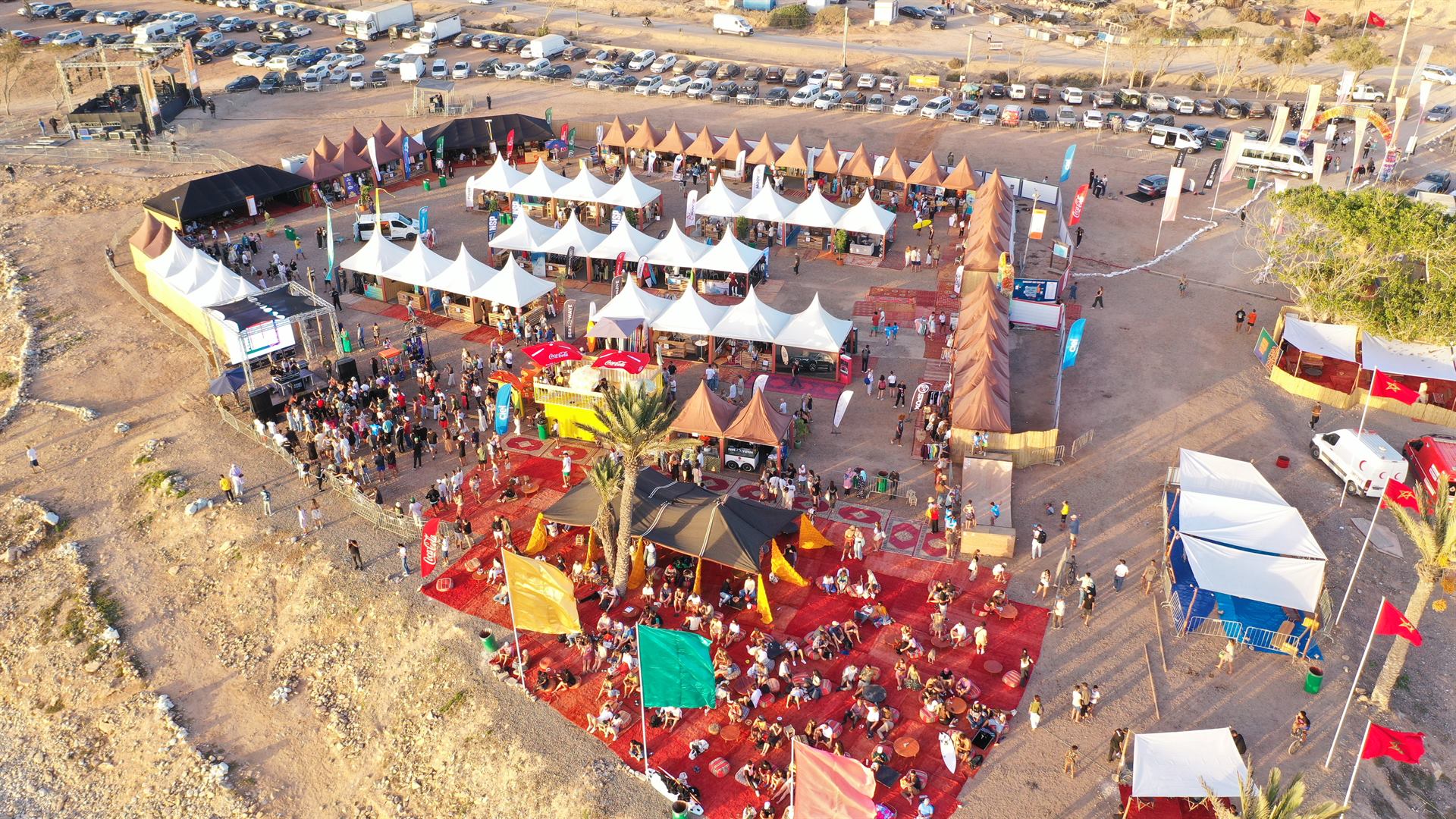 Vue aérienne du village exposants de la 3ème édition de l'événement TSE